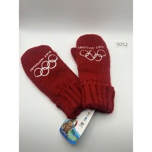 Vancouver 2010 Olympic Red Mittens‎ NWT Canada Maple Leaf Winter Games